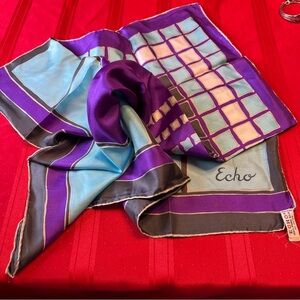 Vintage pure silk Echo scarf made in Japan